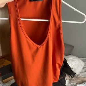 Shein v neck crop top